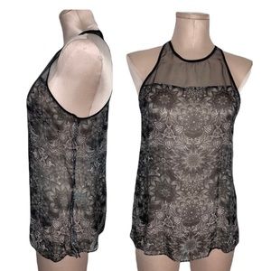 Helmut Lang Layering Sheer Women’s Blouse Top Sz M